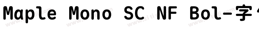 Maple Mono SC NF Bol字体转换